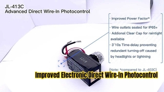 Improved Electronic Direct Wire In Photocontrol Passage Lighting Time Delay Feature